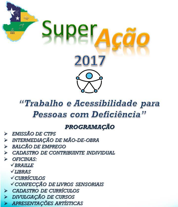 A imagem mostra o cartaz do evento SuperAção