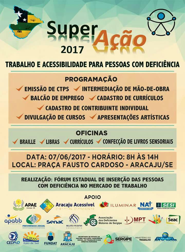 A imagem mostra o cartaz do evento