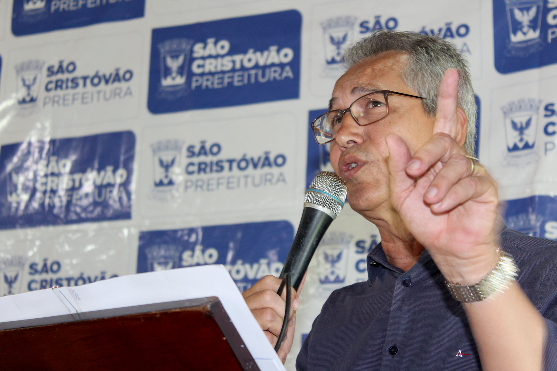 Prefeito de São Cristóvão, Marcos Santana, participa do evento