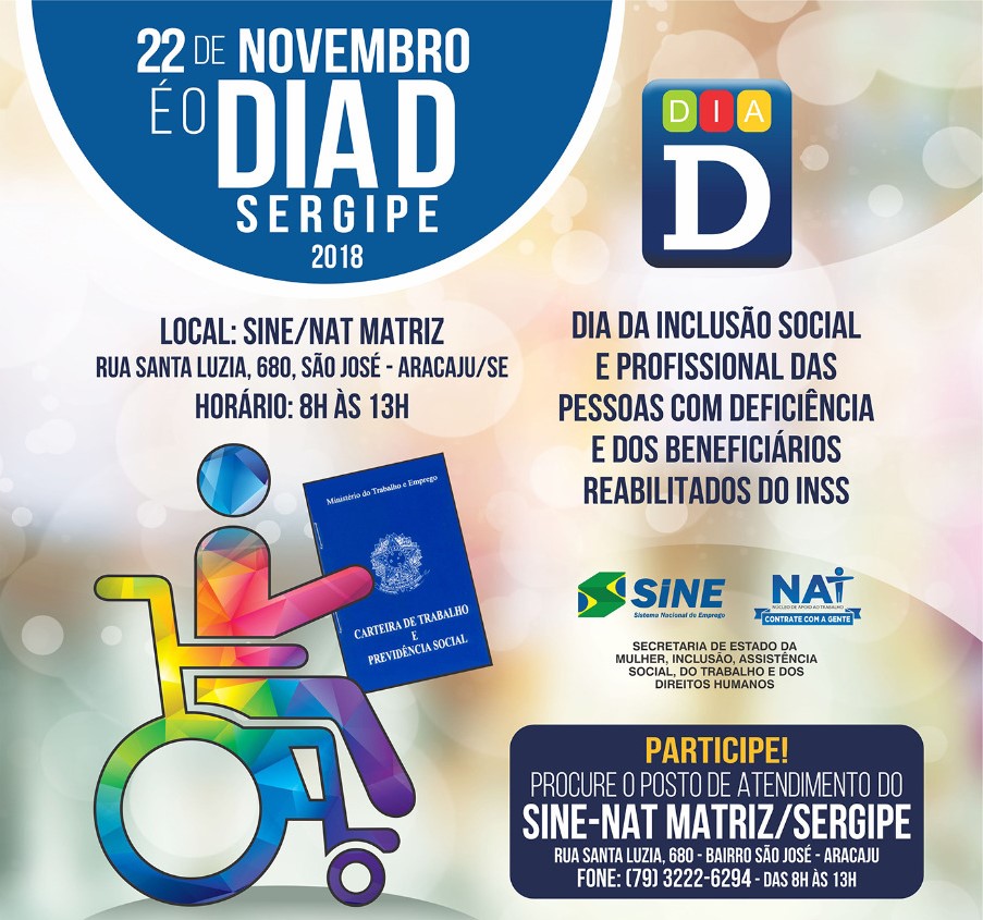 #PraTodoMundoVer: A Imagem mostra o folder de divulgação do Dia D