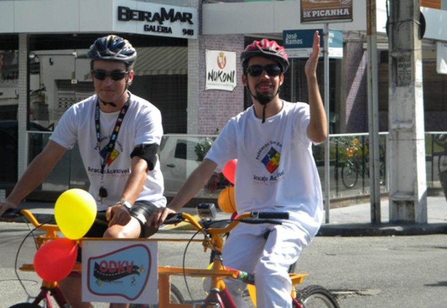 Lucas na ODKV do passeio ciclístico do ano passado